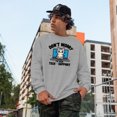 thumbnail image 2 of Don't Worry, I'm From Tech Support feat. a Cat on a Laptop, Funny Fur Parent Quote, Heather Grey Crewneck Sweatshirt, Small, 2 of 2