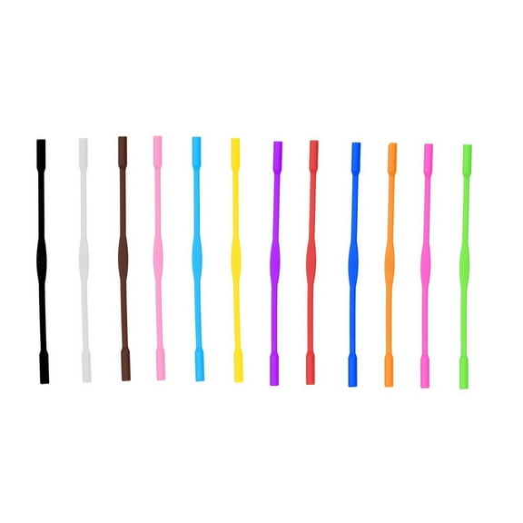 CCOCC 12 Pcs Glasses Strap,Secure Kids Glasses Strap,Comfortable Flexible Strap Eyeglasses Strap,Multicolor