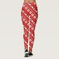thumbnail image 4 of Arlun Christmas Workout Leggings for Women Snowman Snowflake Full Printed High Waisted Casual Leggings Workout Gym Sports Soft Comfort Stretch Yoga Pants Red3 M, 4 of 5