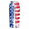 thumbnail image 5 of qelini Wide Leg Pants for Women Plus Size 4th of July Capris Pants Elastic Waist Print Ankle Pants Daily Wear, 5 of 5