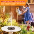 thumbnail image 4 of Flmtop Solar Water Fountain Waterproof Solar Water Fountain Solar Powered Water Fountain High Efficiency Solar Water Pump Fountain Water Garden & Pond Pumps for Fish Tanks Bird Baths, 4 of 10