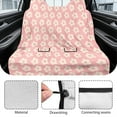 thumbnail image 6 of Drydeepin Boho Pink Groovy Daisy Car Back Seat Cover, Rear Bench Seat Towel Cover, Non-Slip Rear Seat Cover Universal Fit for Sedans SUVs Truck Auto Interior Decor, 6 of 7