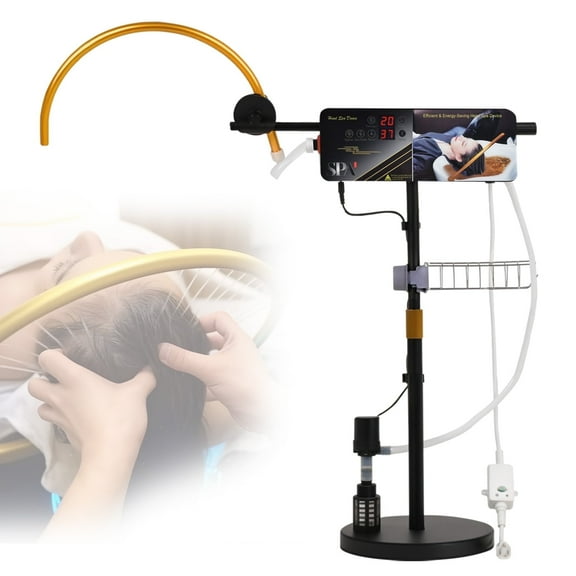 Advwin Head Spa Equipment Waterfall Scalp Massager, Freestanding Water Circulation Frame with Pump & Controller for Salon & Home Use