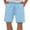 Light Blue, variant on Men's Cotton Lightweight Drawstring Shorts Elastic Waist Breathable Stylish Cargo Shorts Casual Daily Workout Gym Shorts with Pockets