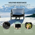 thumbnail image 5 of WestinTrends Montara Outdoor HDPE Sectional Corner Sofa Seat with Water-Proof Cushions, Gray/Black, 5 of 15