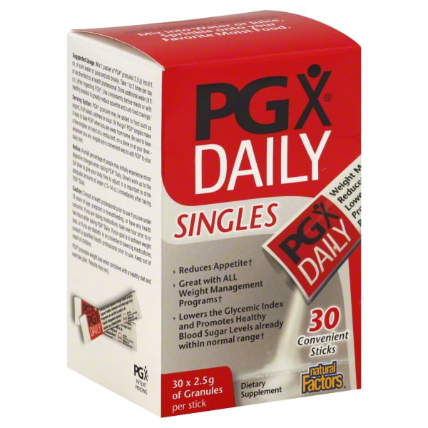 Natural Factors PGX Daily Weight Loss Sticks, 30 ea