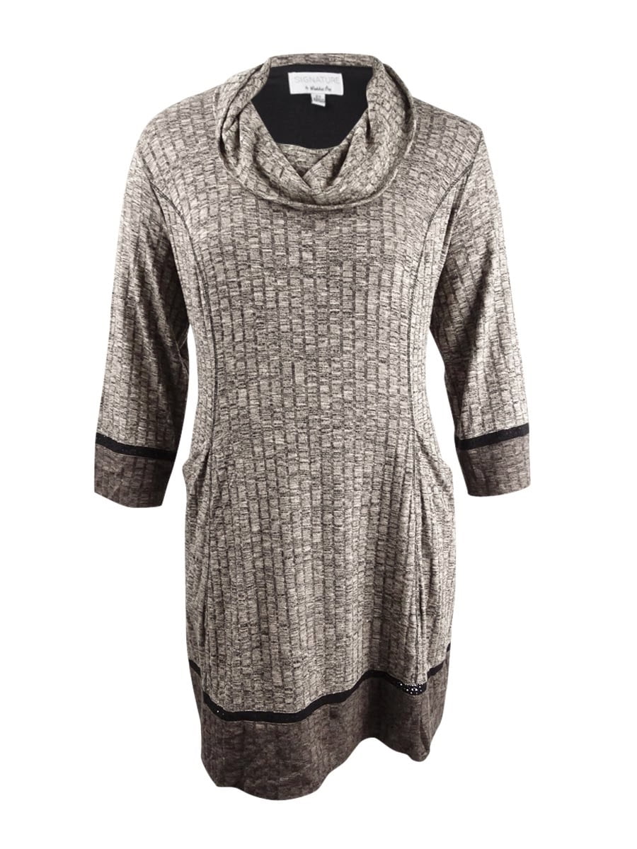 Photo 1 of Robbie Bee Women's Plus Size 3X Colorblocked Sweater Dress