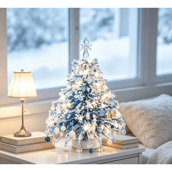 DIY Beaded Christmas Tree Kit, Sparkling Bead Branches Light Up Tabletop Tree, Complete DIY Craft Supplies Kit for Relaxing Home Activity & Meaningful Holiday Gift