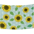 thumbnail image 3 of Coolnut Sunflower Tapestry Washable Polyester Art Wall Hanging Blanket for Living Room Bedroom Dorm Party, 90 x 60 Inch Home Decor Gifts, 3 of 7
