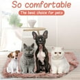 thumbnail image 5 of Gustave Long Plush Pet Blankets Dog Cat Sleeping Mat, Puppy Winter Warm Soft Thin Covers for Small Medium Large Dogs Mattress "Gray, L Size", 5 of 10
