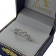 thumbnail image 3 of Twisted Semi Eternity Infinity Diamond Band 14k White Gold 0.25ct, 3 of 3