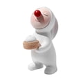 thumbnail image 1 of Figura de conejo de resina, estatua de conejo de nariz roja para decoración del hogar, sala de estar, Pascua Bollo de pie, 1 of 9
