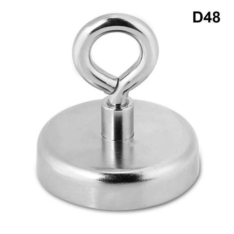 DIYMAG Super Strong Neodymium Fishing Magnets, 1500 Lbs Pulling Force Rare Earth Magnet With Countersunk Hole Eyebolt Diameter 4.75 Inch For