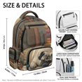thumbnail image 5 of FUIALDOLG Multi Pocket School Bookbag for Travel Scuola, 600D Polyester Multi-Pocket Book Bag, Sleeping Pug Design, 5 of 9