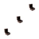 thumbnail image 5 of Caja de joyería de madera Qarigey para anillo de matrimonio y pendientes color Negro, 5 of 6