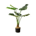 thumbnail image 2 of Artificial Monstera Plant, Artificial Plants for Home Decor Indoor, Faux Plants & Fake Plant Decor, Fake Plants Tall, Large Fake Plant, Artificial Plants Indoor, Tall Plants for Living Room Decor 3ft, 2 of 6