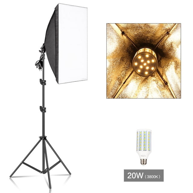 Photography Softbox Lighting Kits 50x70CM Professional Continuous Light System Soft Box For Photo Studio Equipment ,Easy to Use
