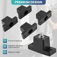 thumbnail image 4 of AMGSH 4 Pack Rubber Vibration Isolator Mounting Bracket for Air Conditioner Condenser Mounting Bracket for Outdoor Mini Split with 4 Rubber Isolation Pads, 4 of 6