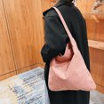 thumbnail image 4 of Bolso de hombro retro de pana de color sólido Bolsos de compras casuales para mujer (rosa) Tmvgtek Para estrenar, 4 of 9
