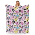 thumbnail image 6 of Sanrio Hello Kitty & Friends Rainbow Magic Kids Silk Touch Throw Blanket, 6 of 6
