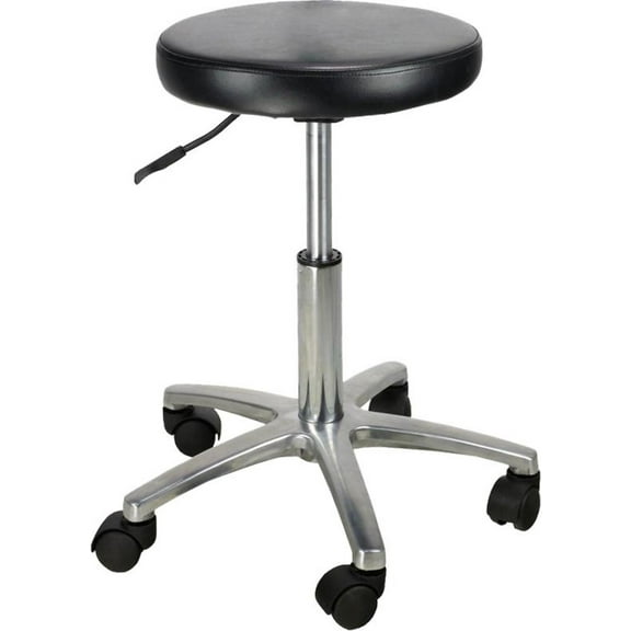 SalonPro Adjustable Swivel Styling Stool – Black
