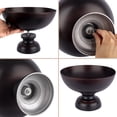 thumbnail image 5 of Koyal Wholesale Bronze Modern Minimalist Round Pedestal Bowl Metal Compote Bowl Vase Ideal for Centerpiece, 10" x 7", 5 of 5
