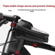 thumbnail image 2 of Bolsa Impermeable para Bicicleta con Visera Táctil y Frontal para Tubo Superior, Ideal para Bicicletas de Montaña y Carretera, Accesorios de Ciclismo., 2 of 5