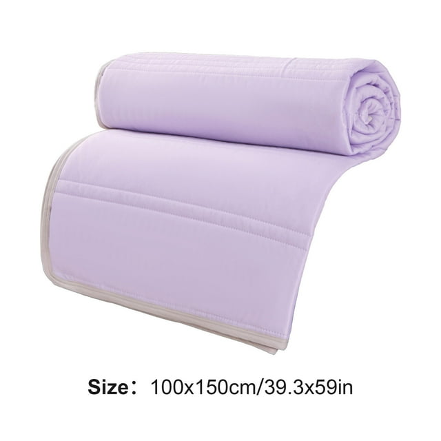 Double Cooling Quilt 39x60in Lightweight Air Conditioning Cover All Season Bedspread Washable Purple