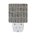 thumbnail image 5 of Yayeee LED Plug in Night Light for The Home with Auto Dusk to Dawn Light Sensors, 2 Pack, Red Floral, 5 of 6