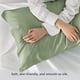 thumbnail image 3 of Juego de 2 fundas de almohada Bedsure, tamaño king, rayón, bambú, verde salvia, 3 of 6