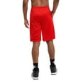 thumbnail image 3 of Champion Mens Long Mesh Shorts with Pockets, M, Crimson, 3 of 5