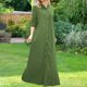 thumbnail image 2 of Cárdigan con botones para mujer vestido elegante de manga larga cárdigan de moda vestido largo, 2 of 9