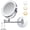 Chrome + Iron + Classic, variant on Rechargeable Wall Mounted Makeup Mirror 8'' Magnifying Mirror with Lights Double-Sided 1X/10  360 °   Rotation Extension Bathroom Shaving Mirror with Foldable Arm