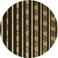 thumbnail image 1 of Ahgly Company Machine Washable Indoor Round Transitional Bronze Brown Area Rugs, 3' Round, 1 of 7