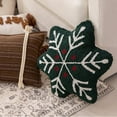 thumbnail image 3 of Gytml Christmas Themed Embroidered Cushion 3D Pattern Soft And Comfortable Winter Throw Pillow With Insert For Living Room And Bedroom Decoration Green One Size, 3 of 3