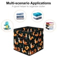 thumbnail image 2 of Squirrel Large Capacity Foldable Toy Box Storage Bin Storage Baskets with Handle 10.8"x10.5"x10.6, 2 of 6