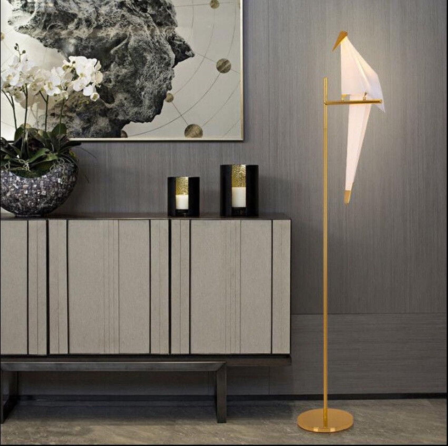 FINE MAKER Origami Crane Bird Floor Lamp LED Bedroom Living Room Reading Light