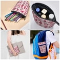 thumbnail image 4 of Lsque Garden Gnomes Pattern Telescopic Pencil Bag Pen Holder Stationery Case, Stand-up Retractable Transformer Bag Organizer, 4 of 6