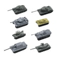 thumbnail image 1 of 8 piezas DIY 1/144 Tank Model Asamblea de juguetes Modelo de decoración de accesorios de decoración colección, 1 of 9