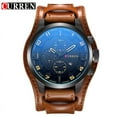 thumbnail image 2 of Curren 8225 Army Military Quartz Mens Watches Top Brand Luxury Leather Men Watch Casual Sport Male Clock Watch Relogio Masculino - Quartz Wristwatches, 2 of 6