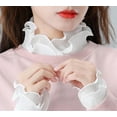 thumbnail image 2 of YEKEYI Half Shirts Layering for Women,Detachable Dickey Collar Blouse Half Shirts False Collar, 2 of 6