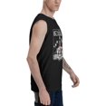thumbnail image 3 of Roman and Reigns Men Womens Casual Fashion Cotton Crewneck Sleeveless T-Shirt Black, 3 of 8