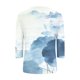 thumbnail image 4 of Túnica Tops para las Mujeres Suelto Ajuste Vestido Impreso Cuello en V 3/4 Manga Blusa Sudadera Casual Camiseta para Primavera Verano Diario, 4 of 8
