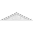 thumbnail image 3 of Ekena Millwork 34"W x 9-1/2"H x 2"P (Pitch 6/12) Peaked Cap Sunburst Architectural Grade PVC Pediment, 3 of 8