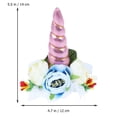 thumbnail image 2 of HAMPPLIES Pink Unicorn Pet Hat Soft Cloth Material Comfortable for Cat and Puppy Photo Props, 2 of 6