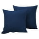thumbnail image 1 of Fundas de almohada de lino para sofá, cojín de decoración del hogar, cómodo, transpirable, multicolor 45*45cm, azul oscuro, 1 of 5