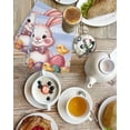 thumbnail image 4 of Purple Easter Bunny Kitchen Dish Towels for Drying Dishes Set of 4, Spring Easter Eggs Chicken Floral Wood Waffle Weave Microfiber Hand Tea Bathroom Towels Quick Dry & Absorbent Towel 15.7x23.6, 4 of 7