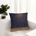 thumbnail image 6 of Pofeuu Gold Black Glitter Print Double-sided plush pillowcase Square Throw Pillow Covers Pillows Cover for Living Room Bedroom Sofa Couch Cushion Cover（No pillow core）-22"x22", 6 of 7