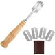 thumbnail image 2 of Cuchillo para cortar masa con una precisión perfecta, hoja de acero inoxidable de alta calidad diseñada para cortar masa sin esfuerzo, mango de madera de primera calidad hecho a mano que ofrece el, 2 of 8