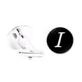 thumbnail image 1 of VONKY 1 Pair Men's Letter Cufflink Wedding Formal Initial Alphabet Stainless Steel Cufflink, Letter I, 1 of 6